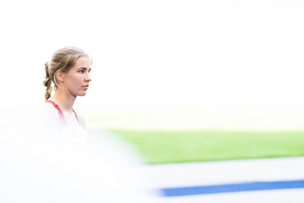 Charlotte Waldkirch (VfL Eintracht Hannover) waehrend der deutschen Leichtathletik-Meisterschaften im Olympiastadion am 26.06.2022 in Berlin
